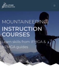 OUR NEW WEBSITE IS LIVE 🎉🙌😅
This has been a major project for quite some time and has had to fit around the rest of our guiding operations. Today is finally the day to celebrate our efforts with the website going live! 🥳
🔗 Check it out at https://alpinerecreation.com (link in bio).
👉 Check out the great adventures we’ve got on offer and join us for a fantastic mountain journey.
Design and programming by @elke_mountain_guide
#trek #climb #ski #alpinerecreation
#mountainadventures #laketekapo #laketekapoadventures #aoraki #aorakimtcook #aorakimountcookadventures #mountainjourneys #mountaineering #mountainskills #skitouring #backcountryskiing #splitboard #mountainguide #alpineguides #nzmountains #southernalps #nzmga - New Zealand Alpine Climbing, Mountaineering Instruction & Guided Ascents - #273