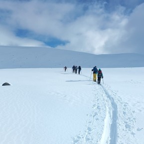 Conditions update from guide @reiseraxel up at Rex Simpson Hut:
🌨️ 20cm of fresh snow overnight, a bit of wind effect here and there, but still great fun cruising around on skinny Nordic skis.
His words of wisdom for the day: “You sure can’t Nordic on Alpine, but no one stops you from Alpine on Nordic!” 🤣⛷️
Sounds like they’re having fun up there!
#NordicSkiing #SkinnySkiing #SkiTouringNZ #RexSimpsonHut #TwoThumbRange #LakeTekapo #AlpineRecreation #FreshSnow #BackcountrySkiing #WinterFun #NZMGA #GuidesLife - Conditions update from guide @reiseraxel up at Rex Simpson Hut: 🌨️ 20cm of fresh snow overnight, a bit of wind effect here and there, but still great fun cruising around on skinny Nordic skis. 1