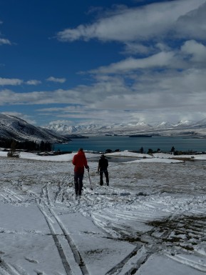 It’s meant to be spring… and just like that, we’re straight back to winter. ❄️
We were meant to fly into O’Leary’s Hut this morning, but the weather had other ideas. Heavy snow around Tekapo ruled out any chance of a flight, so we switched gears and made the most of a day closer to town.
With the focus on skills, we worked through rope systems and crevasse rescue techniques. Once the snow eased and the clouds lifted, we headed outside to a completely transformed Tekapo landscape — everything was white!
A lap on the cross-country skis, a refresher on avalanche beacon searches and some prussicking practice rounded out a fun and productive day.
Fresh snow is on the ground and we’re looking forward to putting it to good use tomorrow. 🎿❄️
📷 @elke_mountain_guide
#SkiTouring #BackcountrySkiing #TekapoSnow #SpringSkiing #WinterIsNotOver - It’s meant to be spring… and just like that, we’re straight back to winter. 1