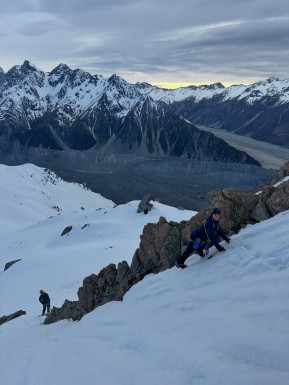 A brilliant few days on our Mountaineering Course at Caroline Hut. ❄️🏔️
We scored a great run of weather and made the most of every minute. Lots of time on crampons, building confidence with essential alpine movement skills, and packing in plenty of practical learning along the way — avalanche awareness and rescue skills, knots, belaying, abseiling and glacier travel.
And there was plenty of terrain to put it all into practice: a day trip up Kaitiaki Peak, across Ball Pass and a loop over the Ball Glacier.
A busy few days, a lot learnt, and some pretty spectacular alpine terrain along the way.
🔗 https://alpinerecreation.com/new-zealand-alpine-instruction-courses/mountaineering-and-climbing-instruction-courses/introductory-mountaineering-course
📷 @elke_mountain_guide
#WinterMountaineering #MountaineeringCourse #CarolineHut #BallPass #AlpineClimbing - A brilliant few days on our Mountaineering Course at Caroline Hut. 4