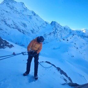 Winter mountaineering is no time for shortcuts ❄️🏔️
Back in July, we headed into Caroline Hut for a Winter Mountaineering Course packed with practical skills and plenty of time in real winter conditions.
Over the course, our guests worked on:
🧗 Crampon & ice axe techniques
🪢 Ropework, anchors & abseiling
🏔️ Alpine route finding & navigation
❄️ Avalanche awareness & companion rescue
🌨️ Mountain weather & snowpack assessment
🥶 Cold weather management & emergency shelters
…and much more.
Winter alpine conditions are challenging — shorter days, deep snow, ice, cold temperatures and rapidly changing weather all demand a higher level of preparation.
That’s why our winter mountaineering courses run at a maximum 1:2 guide-to-guest ratio. The small groups allow plenty of individual coaching, hands-on practice and time to develop good decision-making skills.
Every course is also customised to the participants and the conditions, with the flexibility to include specific skills or training objectives you want to work on.
Train for winter. Build skills. Become a more capable and confident mountain traveller.
📸 @pablo_borjas
#WinterMountaineering #MountaineeringCourse #AorakiMountCook #MountainSkills #AlpineClimbing - Winter mountaineering is no time for shortcuts ❄️🏔️ Back in July, we headed into Caroline Hut for a Winter Mountaineering Course packed with practical skills and plenty of time in real winter conditions. 5