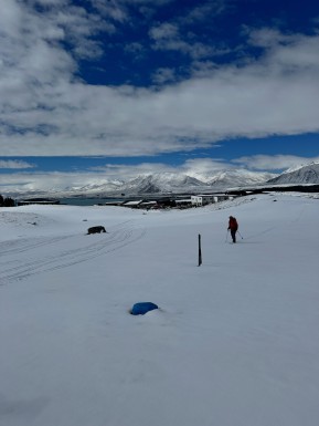 It’s meant to be spring… and just like that, we’re straight back to winter. ❄️
We were meant to fly into O’Leary’s Hut this morning, but the weather had other ideas. Heavy snow around Tekapo ruled out any chance of a flight, so we switched gears and made the most of a day closer to town.
With the focus on skills, we worked through rope systems and crevasse rescue techniques. Once the snow eased and the clouds lifted, we headed outside to a completely transformed Tekapo landscape — everything was white!
A lap on the cross-country skis, a refresher on avalanche beacon searches and some prussicking practice rounded out a fun and productive day.
Fresh snow is on the ground and we’re looking forward to putting it to good use tomorrow. 🎿❄️
📷 @elke_mountain_guide
#SkiTouring #BackcountrySkiing #TekapoSnow #SpringSkiing #WinterIsNotOver - It’s meant to be spring… and just like that, we’re straight back to winter. 8