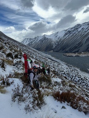 A cold southerly brought snow and wild weather for the start of our trip to O’Leary’s Hut in the Cass Valley.
The walk in felt like stepping into another world, with snow right down to the valley floor. ❄️
Then the sun came out and turned up the heat. ☀️
Clear skies, huge views and a couple of brilliant days of spring ski touring — including an adventurous ski tour up to the ridge above Falcon’s Nest, with views across to Aoraki Mount Cook and the Main Divide.
Then long corn laps in the sun above the hut.
A super fun crew, a great few days and Cass Valley Ski touring at its best. A quintessentially kiwi backcountry experience🤘⛷️
📷 @elke_mountain_guide & B. Fuller
#SkiTouring #BackcountrySkiing #CassValleySkiTouring #SkiTekapo #TekapoAdventures - A cold southerly brought snow and wild weather for the start of our trip to O’Leary’s Hut in the Cass Valley. 1