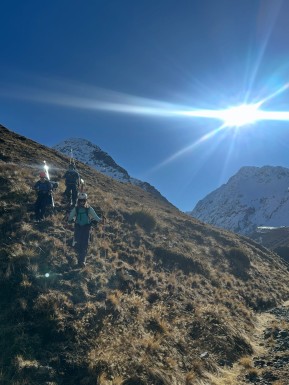 The Cass delivered this week. 🤙🏔️⛷️
An early morning 4WD up the valley, a heli flight into the heart of the range, and a fresh top-up of powder to kick things off. By the end of the week, we were carving spring corn in the sunshine.
There was a wee dram (or two) at the Bad Decision “Whiskey Hut” 🥃, plenty of remote ski touring, a lap of the “Scorpion”, and a final hike out to Memorial Hut for a picnic lunch in the sun before the 4WD back down the valley.
Kiwi ski touring at its finest — no ski lifts, no crowds, just real backcountry wilderness, with a touch of comfort in Glenmore Station’s heated private huts.
That combination of wild, remote skiing and a warm hut to come home to is what makes the Cass Valley such a unique experience.
📸 @elke_mountain_guide
#CassValley #SkiTouring #BackcountrySkiing #SkiTekapo #EarnYourTurns - The Cass delivered this week. 11