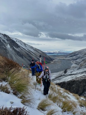 A cold southerly brought snow and wild weather for the start of our trip to O’Leary’s Hut in the Cass Valley.
The walk in felt like stepping into another world, with snow right down to the valley floor. ❄️
Then the sun came out and turned up the heat. ☀️
Clear skies, huge views and a couple of brilliant days of spring ski touring — including an adventurous ski tour up to the ridge above Falcon’s Nest, with views across to Aoraki Mount Cook and the Main Divide.
Then long corn laps in the sun above the hut.
A super fun crew, a great few days and Cass Valley Ski touring at its best. A quintessentially kiwi backcountry experience🤘⛷️
📷 @elke_mountain_guide & B. Fuller
#SkiTouring #BackcountrySkiing #CassValleySkiTouring #SkiTekapo #TekapoAdventures - A cold southerly brought snow and wild weather for the start of our trip to O’Leary’s Hut in the Cass Valley. 2