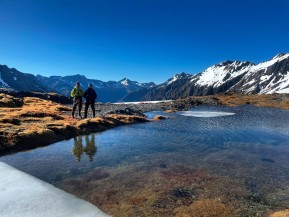 Brodrick Pass
Standing on the Main Divide of the Southern Alps, where East meets West, an alpine crossing between the Huxley Valley and the Landsborough Valley. Framed by the peaks of Mt Mackenzie and Mt Strauchon.
A place of wild beauty. Rugged wilderness with no easy path to get there.
The intrepid Canadian team from Test Your Limits and @yamnuskamtnadv climbed up to Brodrick Pass and summitted Mt Mackenzie - this was just one of their chosen challenges on their NZ expedition - there are more to come…
#wilderness #landsborough #brodrickpass #mountaineering #alpinehiking #alpinetrek #crampons #iceaxe #offthebeatenpath #offthebeatentrack #mountainguide #hikingguide #mountainjourneys #nzmga New Zealand Alpine Treks & Hikes - Brodrick Pass - Landsborough Trek & Raft - #191