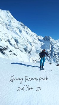 Still skiing in November? Absolutely. ❄️⛷️
And finally — a proper break in those relentless spring westerlies.
While the wind took a breather, we grabbed the skis and made a quick dash from Caroline Hut up Turner Peak — sneaking in a lap between digging out the hut and restock duties. Firm climbs, smooth turns, and that sweet feeling of winter hanging on in the high alpine.
Spring might be trying its best… but we’re still skiing ⛷️🤙
#SkiMountaineering #SpringSkiing #TurnerPeak #CarolineHut #AorakiMountCook #BackcountrySkiing #SkiUphill #EarnYourTurns #SouthernAlps #AlpineRecreation #NZMGA #GuidesLife Aoraki Mt. Cook Adventures - Ski Mountaineering Course - #383
