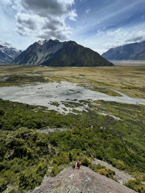 🧗♂️✨ A perfect day on the rock! Today we got up on the slabs at Red Arête — one of Aoraki / Mount Cook’s classic multi-pitch climbs at the Sebastopol Bluffs.
This route is a real gem — about ~90 m of grade 14 slab and arete climbing spread over 3–4 pitches of fun, technical movement on solid red greywacke. It’s the kind of line that makes you feel like you’re actually climbing — committing, scenic, and unforgettable with views across the Southern Alps. 
🧗♀️ **Why it’s a classic:**
⭐️ Multi-pitch goodness — perfect for practising belays, rope management, and movement on real rock. 
⭐️ Historic roots — reputedly first soloed by legendary NZ mountaineer Tom Fyfe in the 1890s as preparation for the first ascent of Aoraki / Mt Cook — a cool bit of Kiwi climbing heritage right on our doorstep. 
⭐️ Accessible exposure — easy to approach from Mt Cook Village, steeped in alpine character, and an awesome introduction to longer rock climbs in a big mountain setting. 
This route is a firm favourite on our Mountaineering Skills Courses — a great place to build confidence, learn multi-pitch techniques, or just soak in that “are we really up here?!” feeling with epic mountain views.
👉 Swipe up / link in bio to learn more about our Intensive Mountaineering Skills Course where climbs like this are part of the journey
➡️ https://alpinerecreation.com/new-zealand-alpine-climbing-mountaineering-instruction-and-guided-ascents/mountaineering-skills-and-alpine-climbing-courses/intensive-mountaineering-skills-course
We also offer bespoke private climbing instruction — just ask us!
Who’s ready for the next pitch? 🏔️🔥
#ClimbingNZ #AorakiMountCook #RockClimbing #SebastopolBluffs #MountaineeringSkills - The Best Day Hikes & Walking Trails in Aoraki Mount Cook - #415