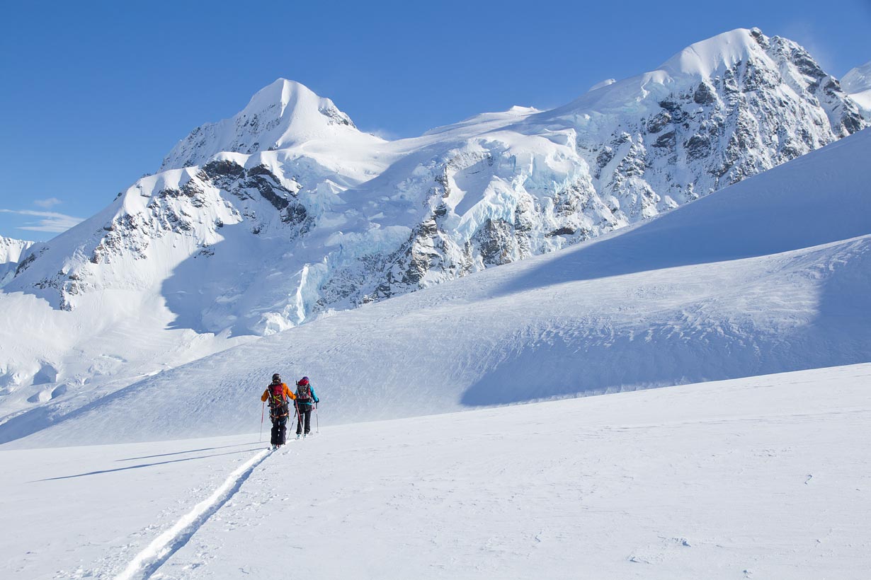 Tasman Glacier ski touring