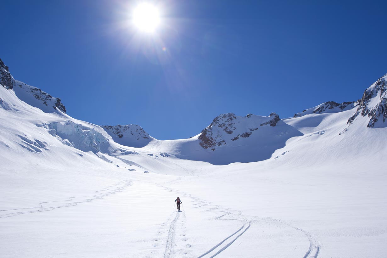 Mannering Glacier ski touring3