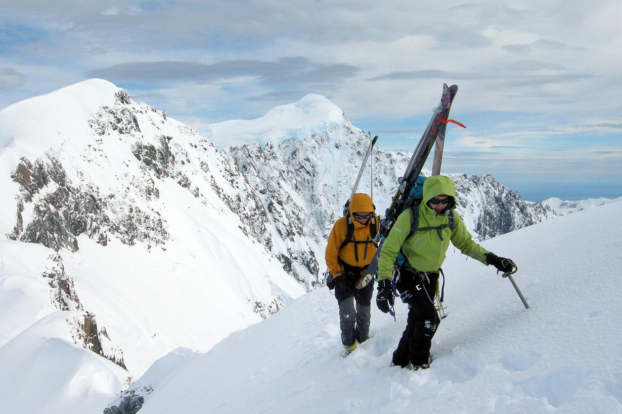 Tasman Glacier ski mountaineering