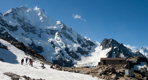Caroline Hut is the ideal location for an active mountain holiday