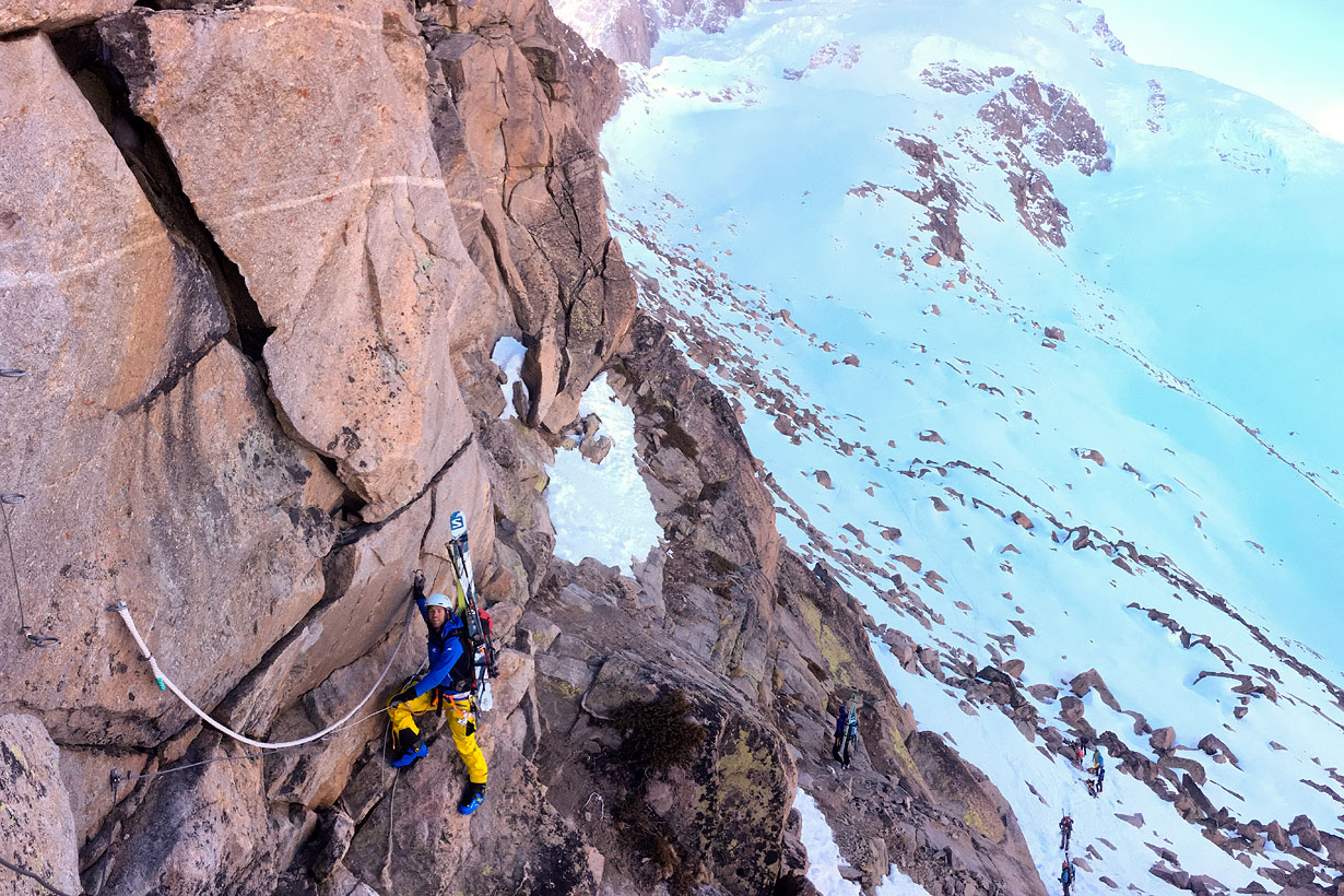 Monte Rosa Glacier - rock rib