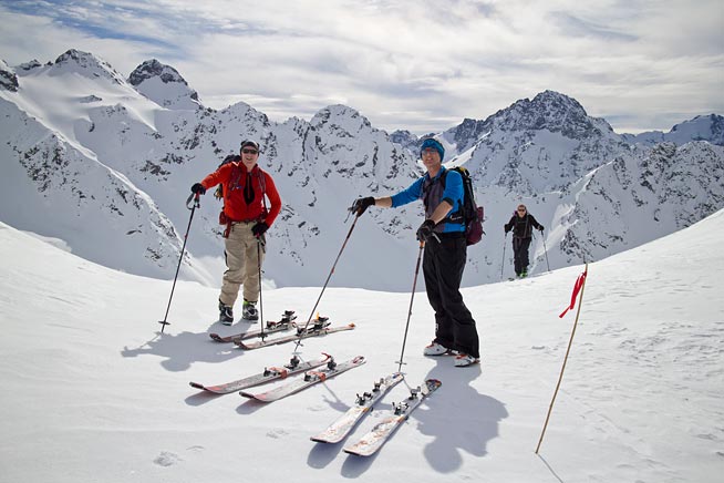 Liebig Range ski touring