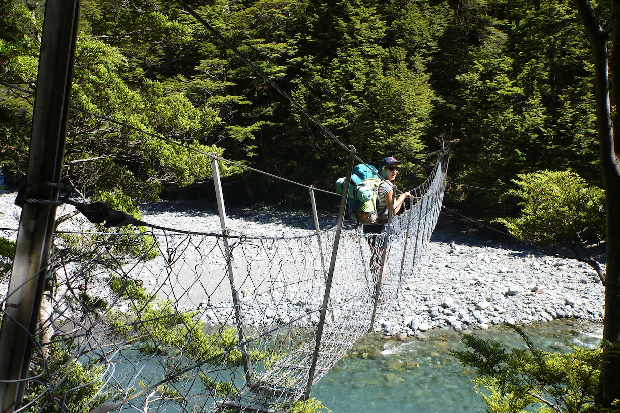 Crossing the Huxley River